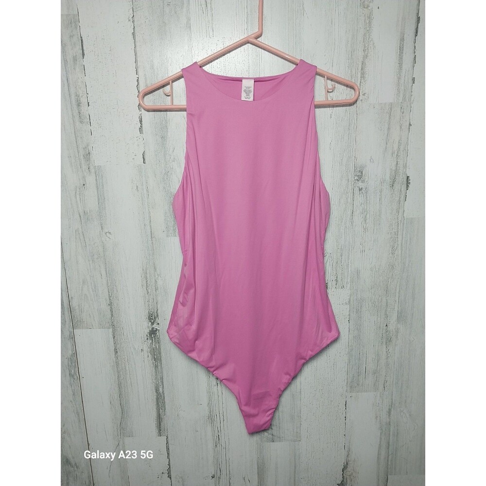 Victoria's Secret Sleeveless Pink Bodysuit XL NWT